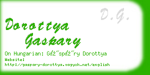 dorottya gaspary business card